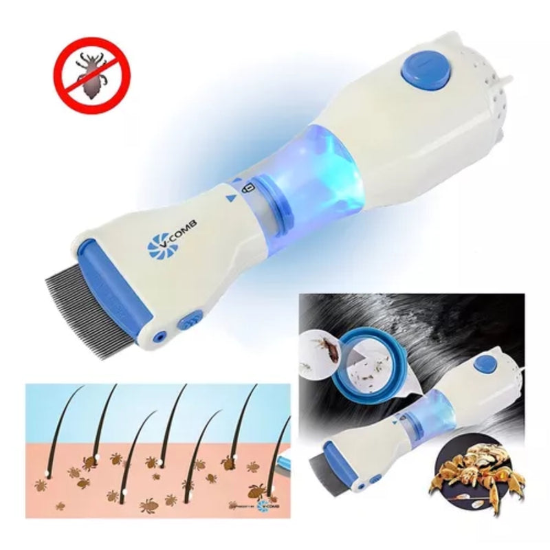 Peine eléctrico elimina piojos y liendres - vista frontal