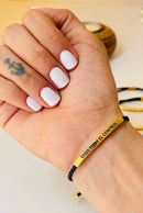 Pulsera "Dios Tiene el Control" - Acero Inoxidable con Mensaje de Fe Unisex