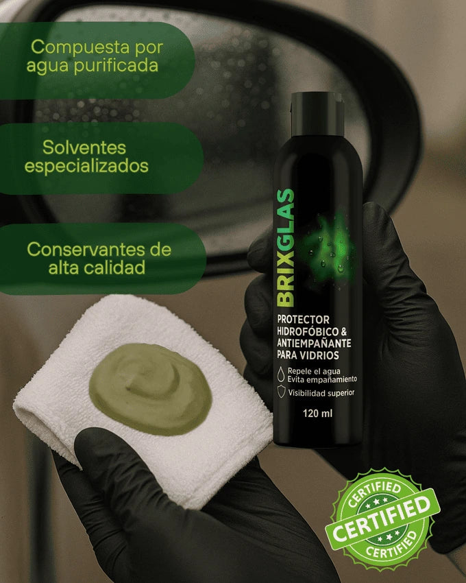 Brixglas: Antiempañante automotriz